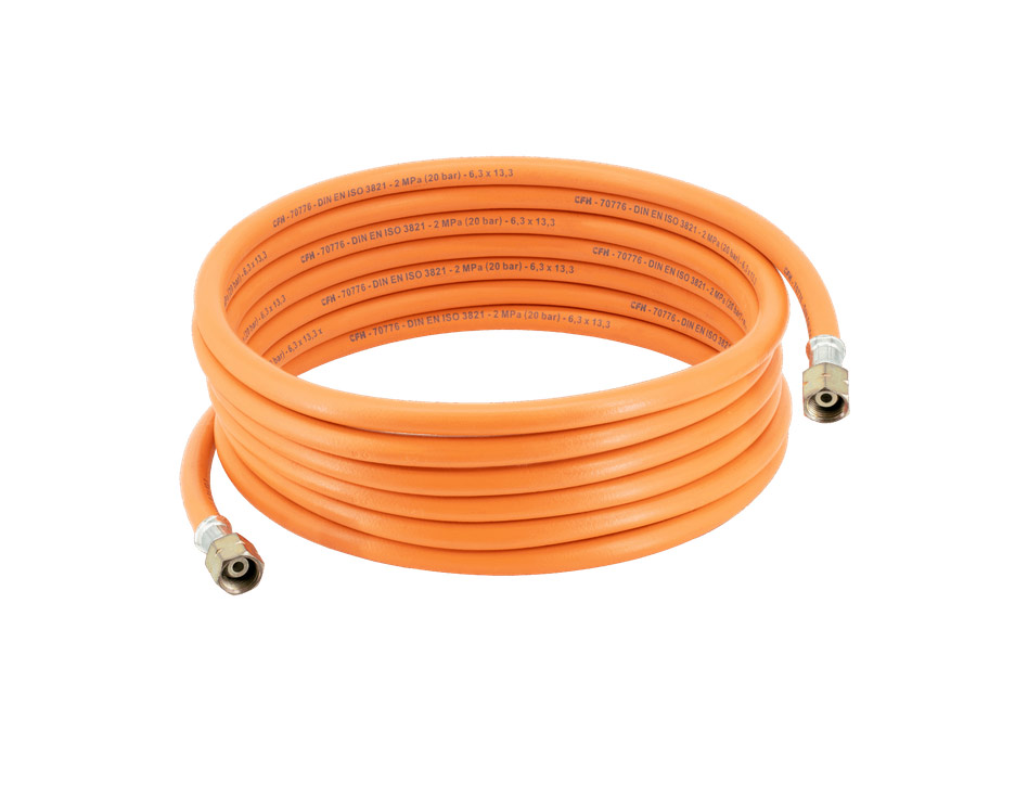 Gas hose rubber VS 760 (5 m, G 3/8'' LH bds.)