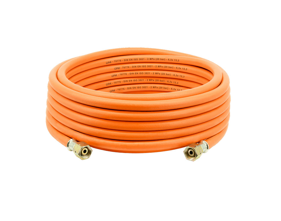 Gas hose rubber VS 780 (10 m, G 3/8'' LH bds)