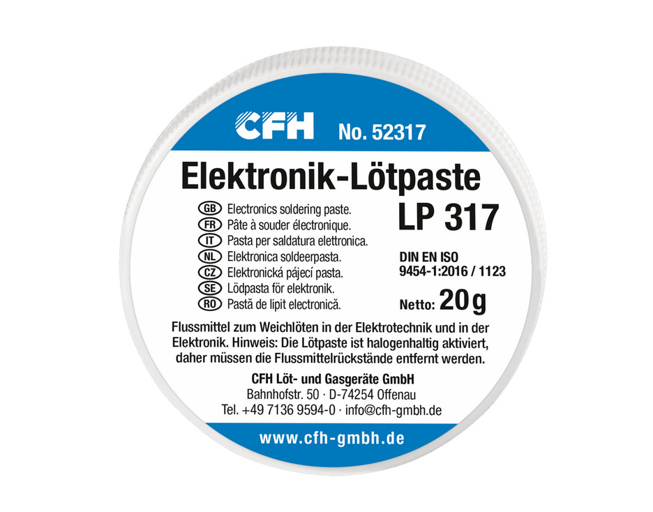 Electronic solder paste LP 317 (20 g)